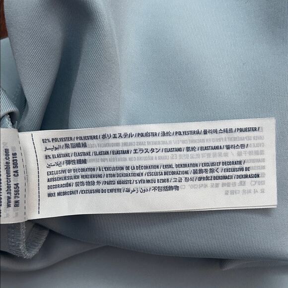 Abercrombie & Fitch Kid’s Blue Sleeveless Ponty Dress, Cutout Back, Size XL/16 - Picture 9 of 10